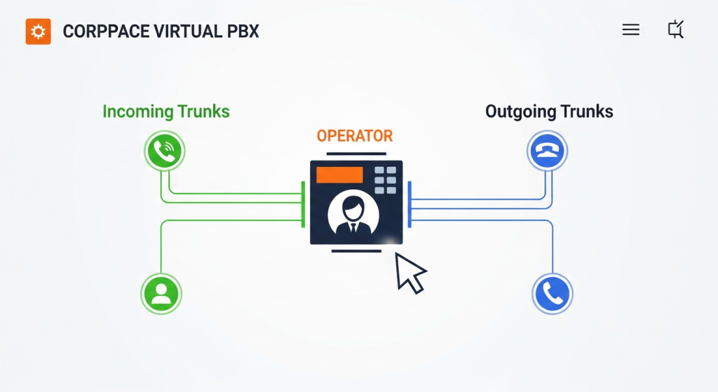 Настройка связи оператора с транком в WebPhone