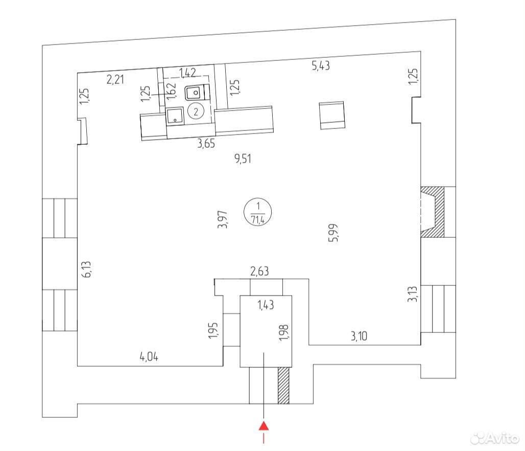 Свободного назначения 74 м², Москва — фото 2