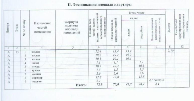 3-комнатная квартира 73 м², Химки — фото 2
