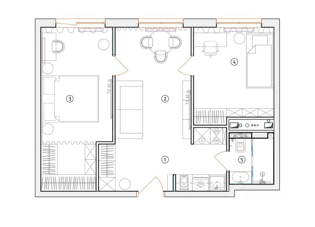 2-комнатная квартира 47 м², Москва — фото 5