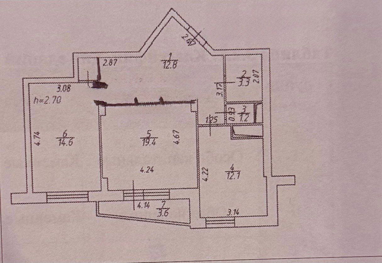 Фото 1 из 18: 2-комнатная квартира, 64 м²