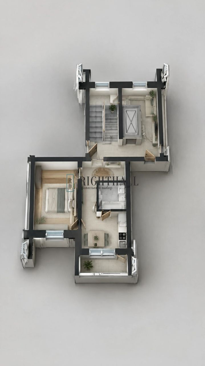 Фото 1 из 11: 1-комнатная квартира, 42,6 м²